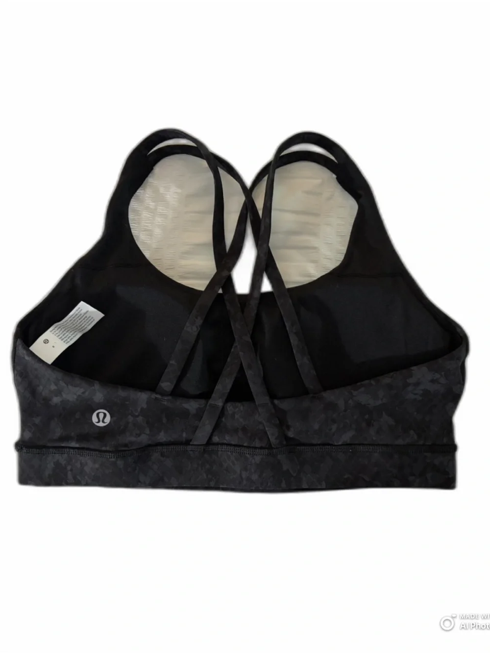 lululemon athletica Black Strappy Cross-Back Sports Bra
